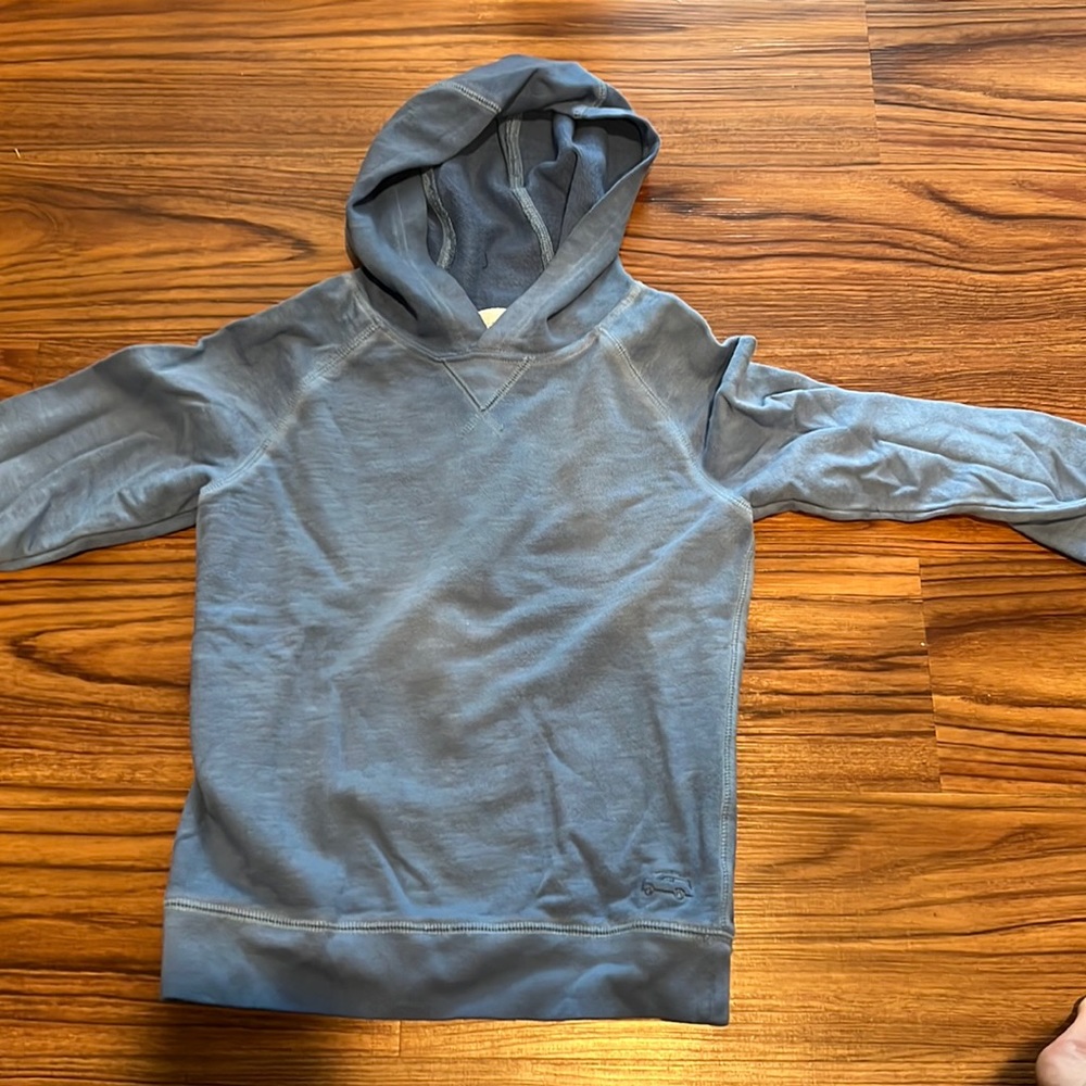 Lightweight blue special wash hoodie